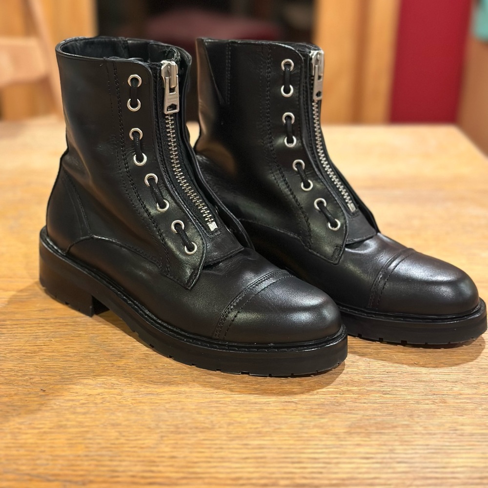 All Saints Ariel Zipper Boots